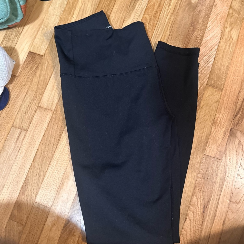 Black High-Waist Compression Leggings